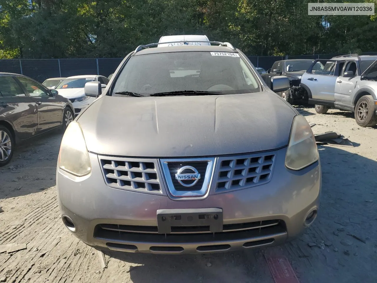 2010 Nissan Rogue S VIN: JN8AS5MV0AW120336 Lot: 75731754