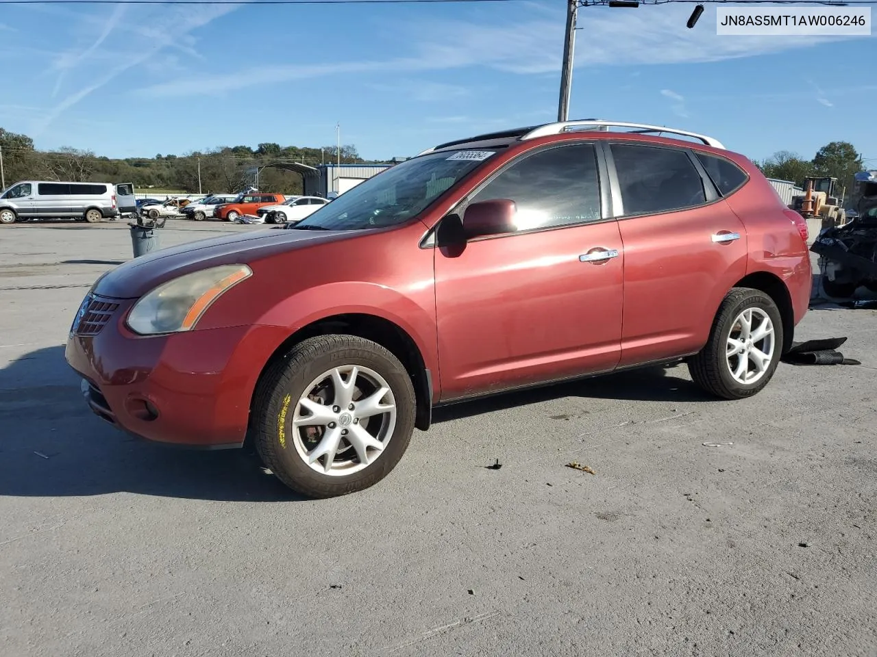 2010 Nissan Rogue S VIN: JN8AS5MT1AW006246 Lot: 76055364