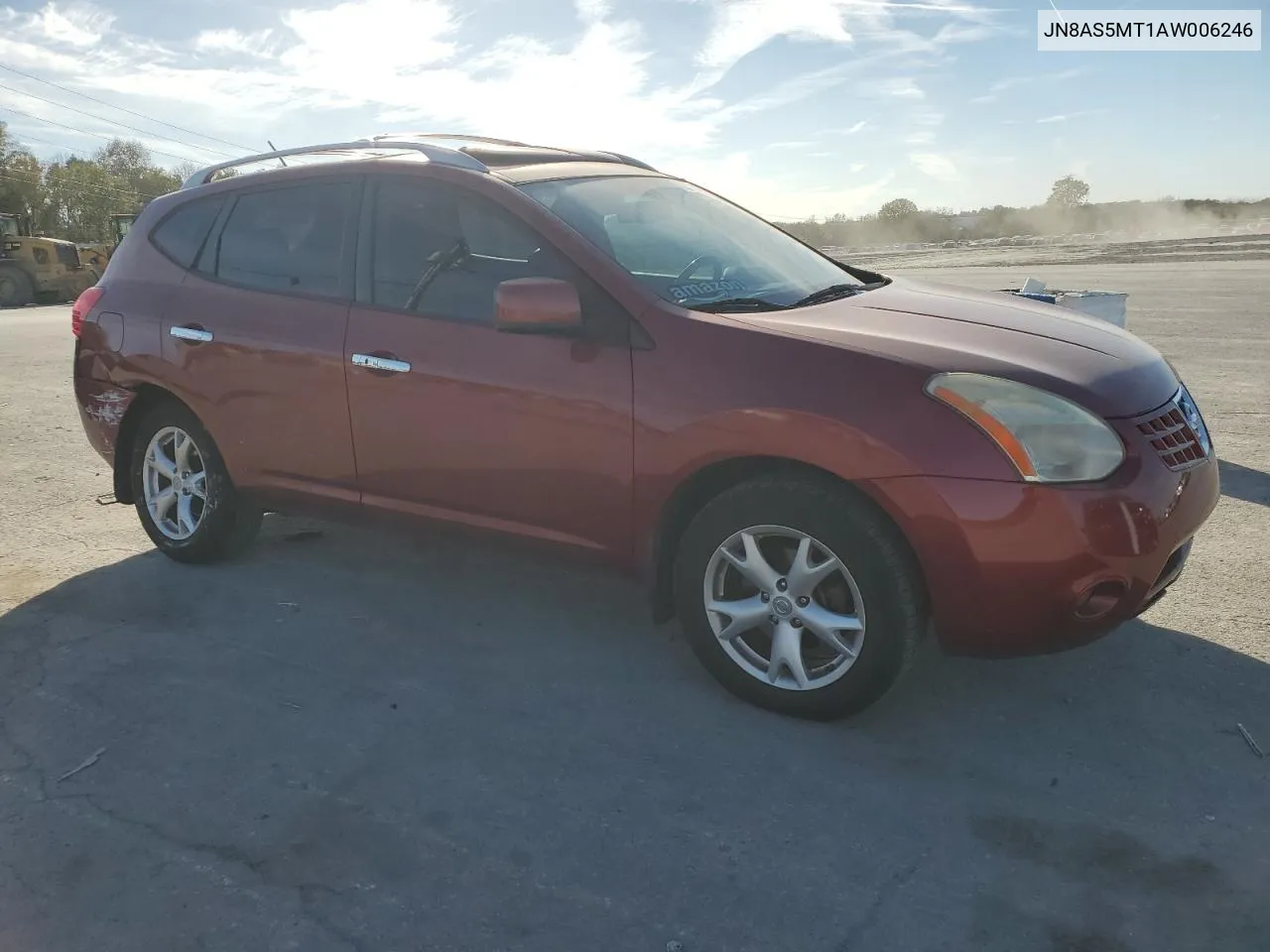 2010 Nissan Rogue S VIN: JN8AS5MT1AW006246 Lot: 76055364