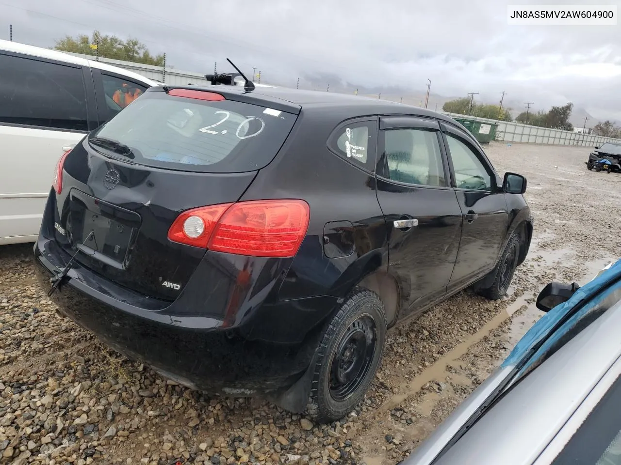 2010 Nissan Rogue S VIN: JN8AS5MV2AW604900 Lot: 76829844