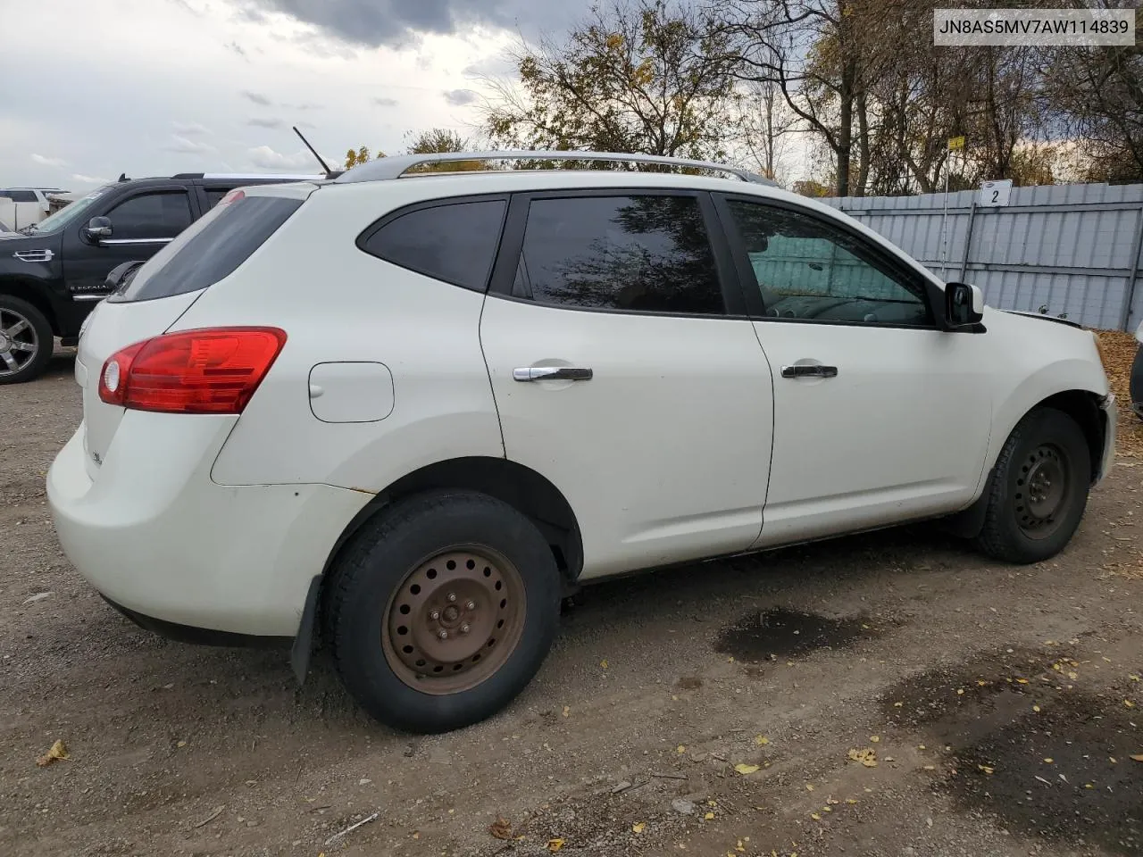 2010 Nissan Rogue S VIN: JN8AS5MV7AW114839 Lot: 77427654