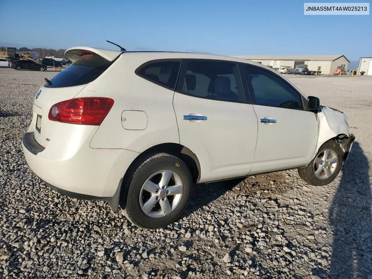 2010 Nissan Rogue S VIN: JN8AS5MT4AW025213 Lot: 77808194