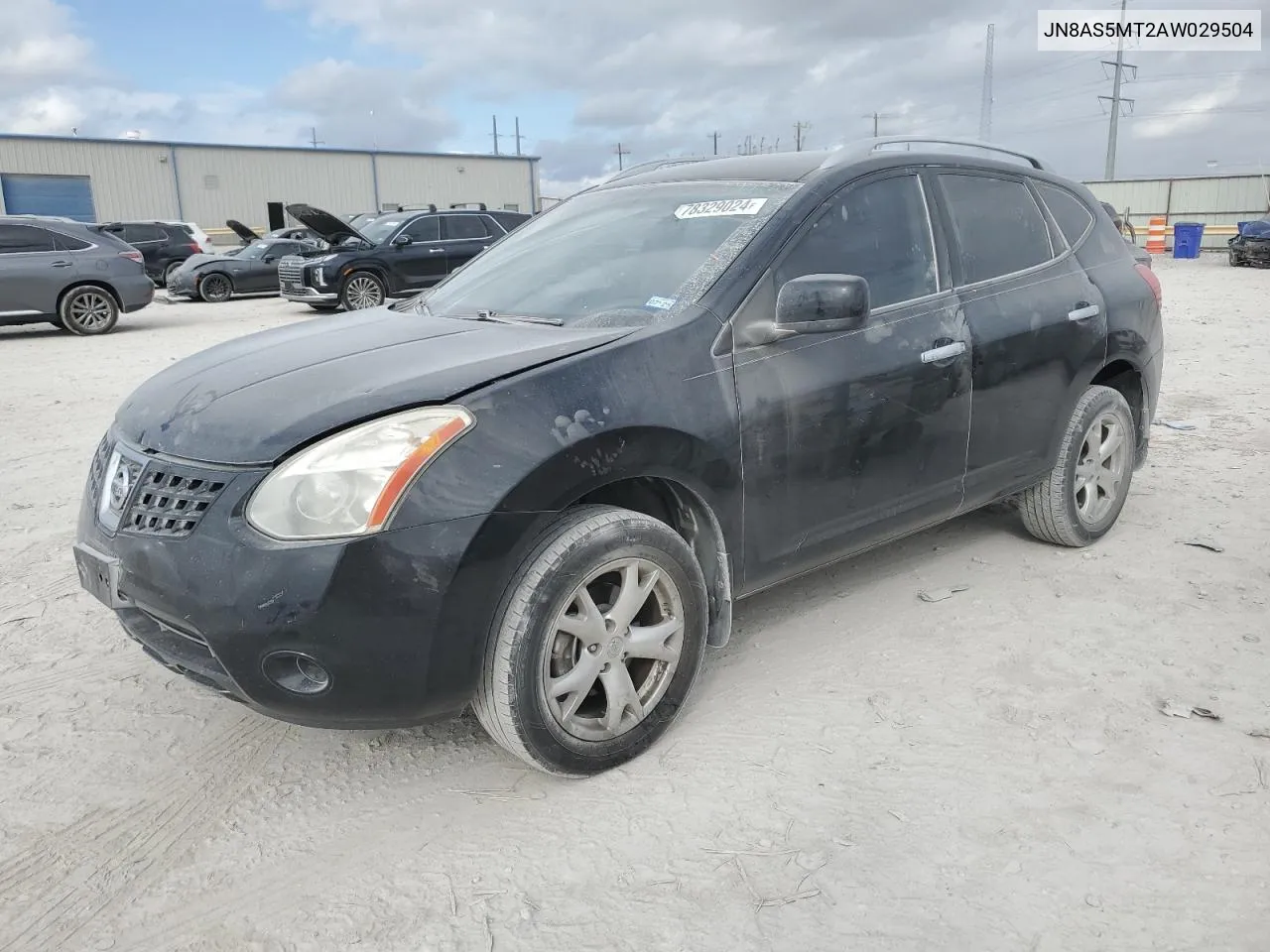 2010 Nissan Rogue S VIN: JN8AS5MT2AW029504 Lot: 78329024