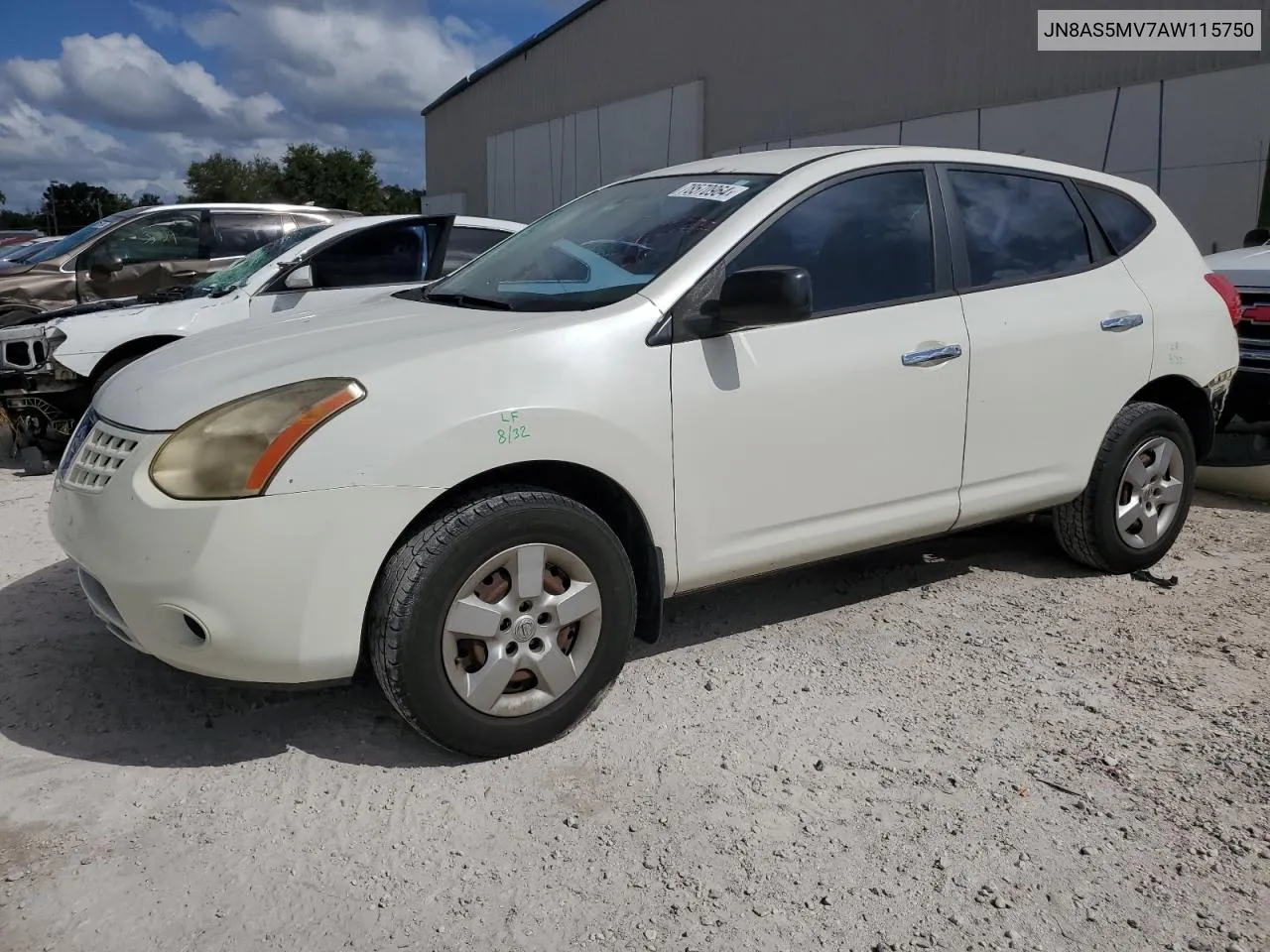 2010 Nissan Rogue S VIN: JN8AS5MV7AW115750 Lot: 78570964