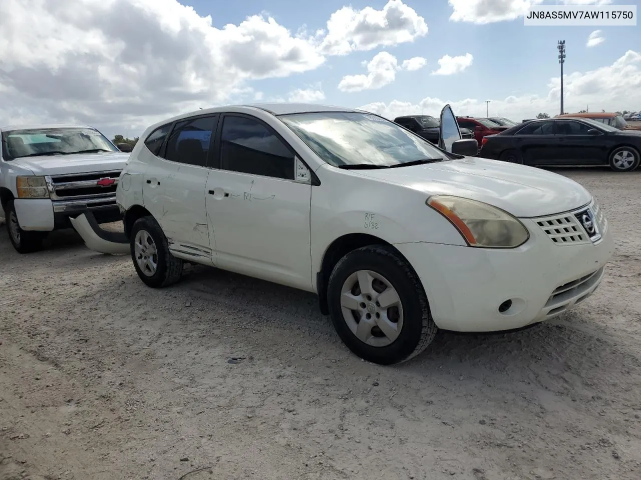 2010 Nissan Rogue S VIN: JN8AS5MV7AW115750 Lot: 78570964