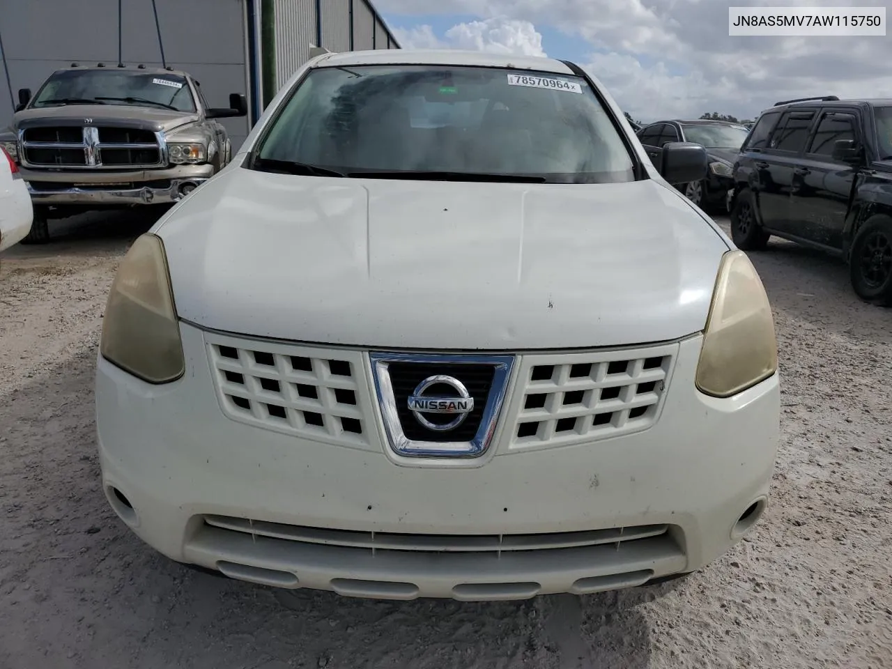 2010 Nissan Rogue S VIN: JN8AS5MV7AW115750 Lot: 78570964