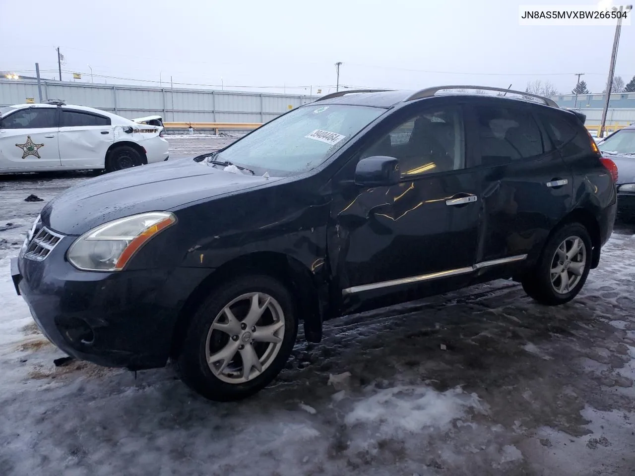 2011 Nissan Rogue S VIN: JN8AS5MVXBW266504 Lot: 39404464