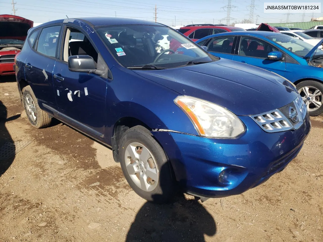 2011 Nissan Rogue S VIN: JN8AS5MT0BW181234 Lot: 45064984