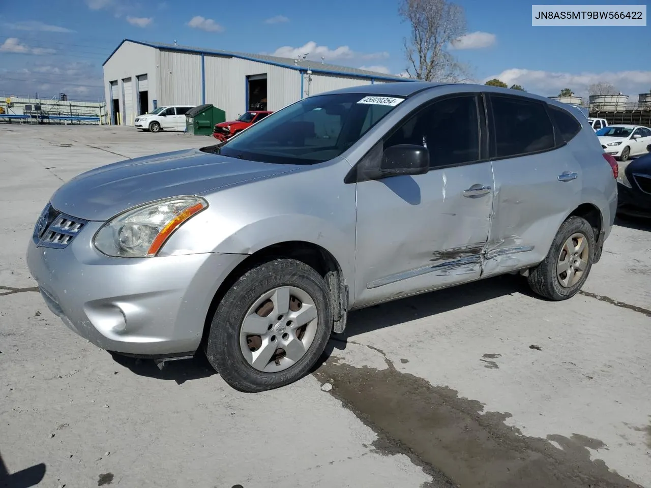 2011 Nissan Rogue S VIN: JN8AS5MT9BW566422 Lot: 45920354