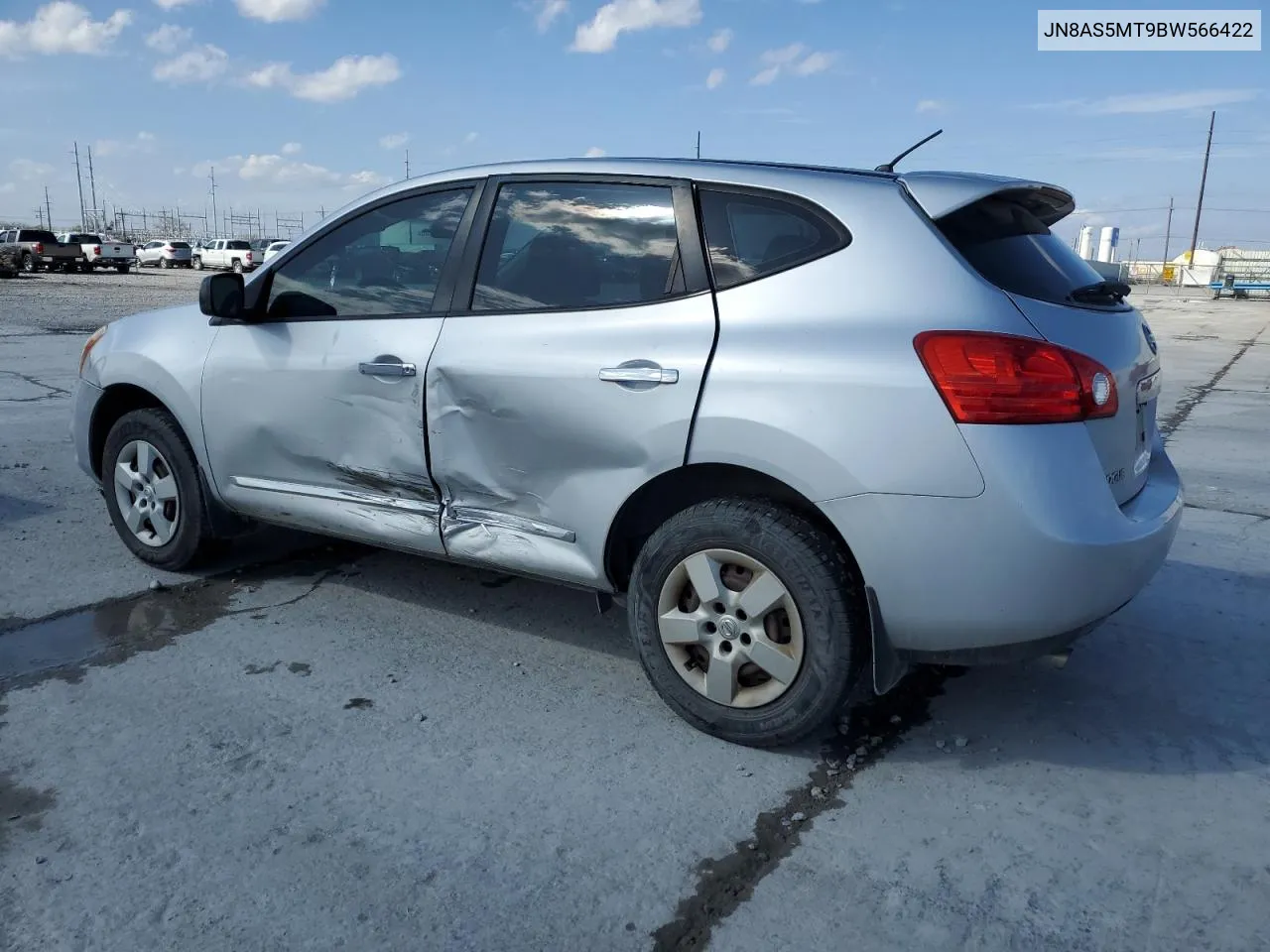 2011 Nissan Rogue S VIN: JN8AS5MT9BW566422 Lot: 45920354