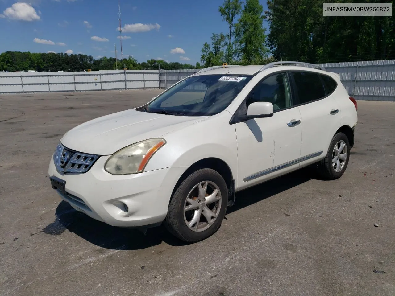 2011 Nissan Rogue S VIN: JN8AS5MV0BW256872 Lot: 50024194