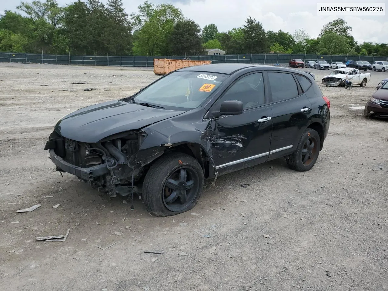 2011 Nissan Rogue S VIN: JN8AS5MT5BW560276 Lot: 53573934