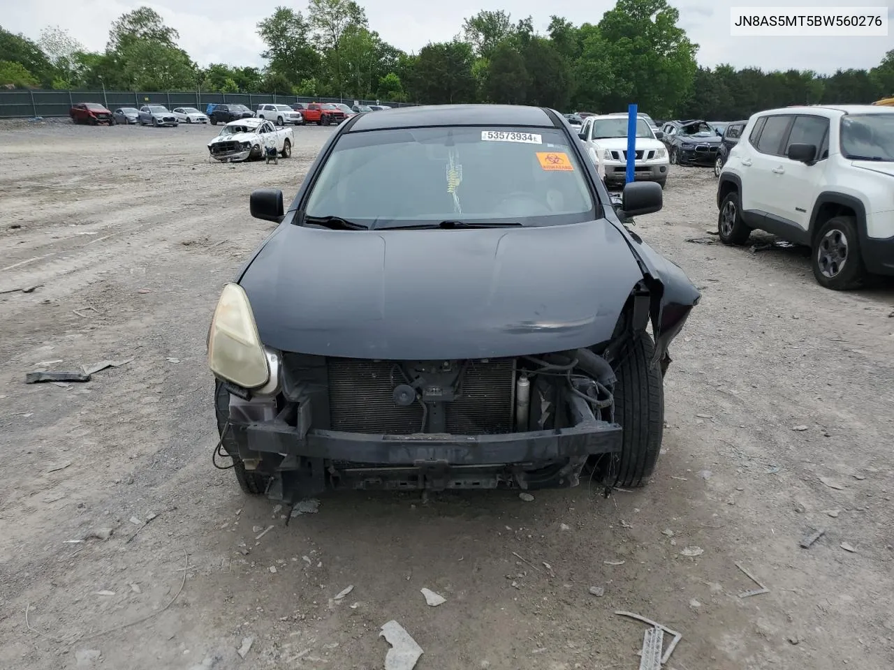 2011 Nissan Rogue S VIN: JN8AS5MT5BW560276 Lot: 53573934