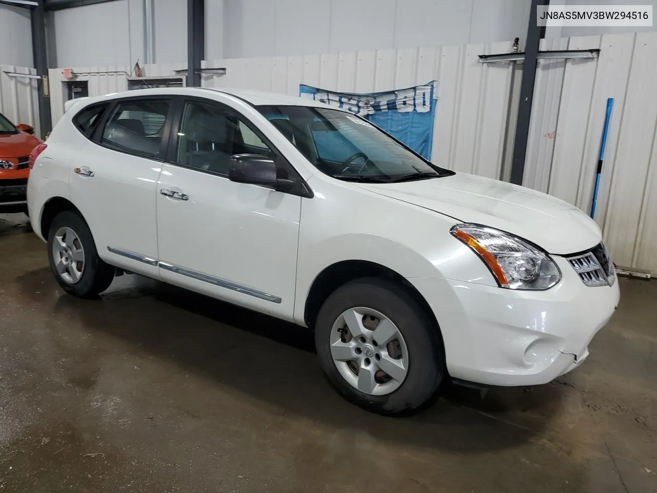 2011 Nissan Rogue S VIN: JN8AS5MV3BW294516 Lot: 53791384