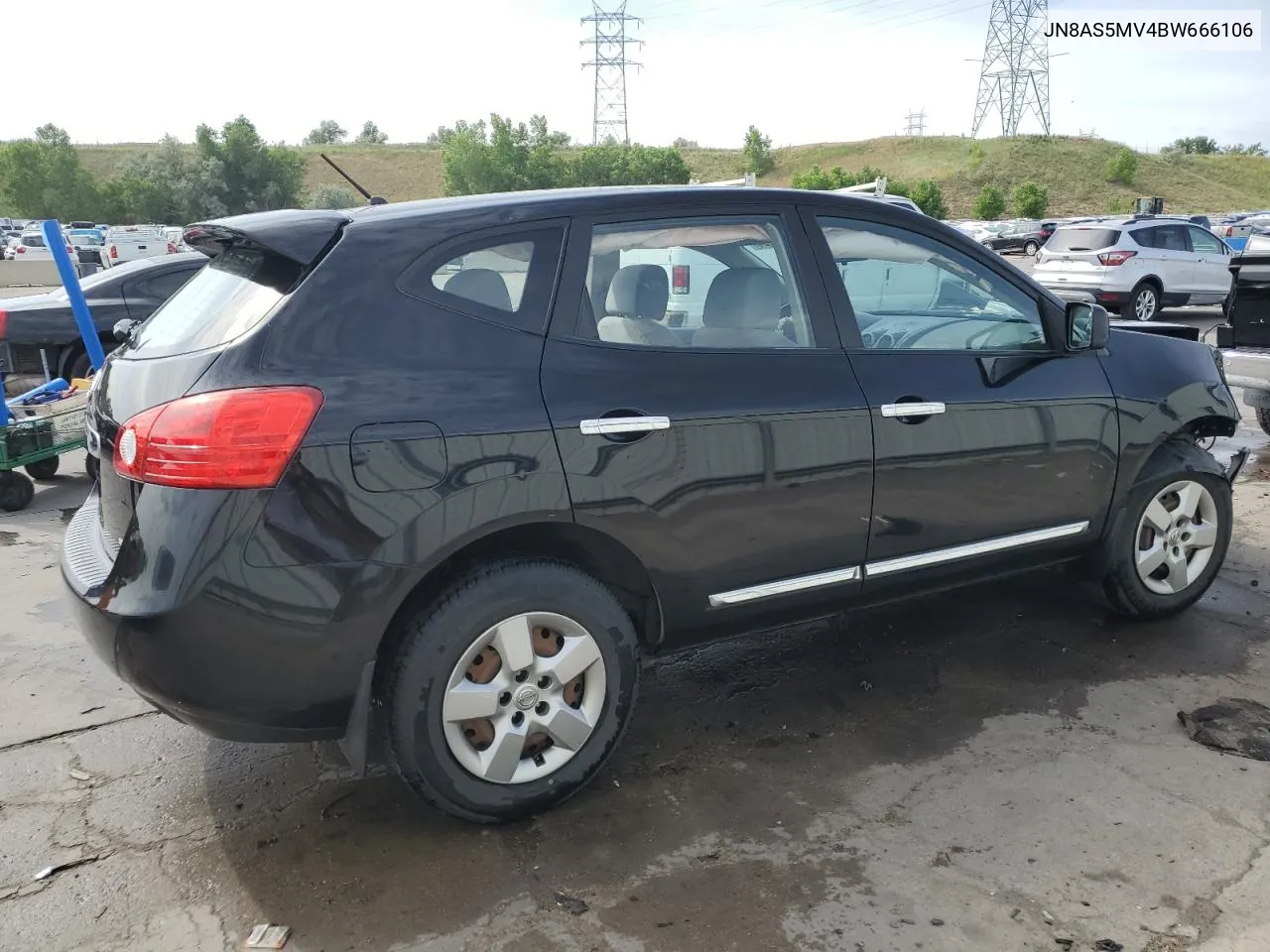 2011 Nissan Rogue S VIN: JN8AS5MV4BW666106 Lot: 58345604