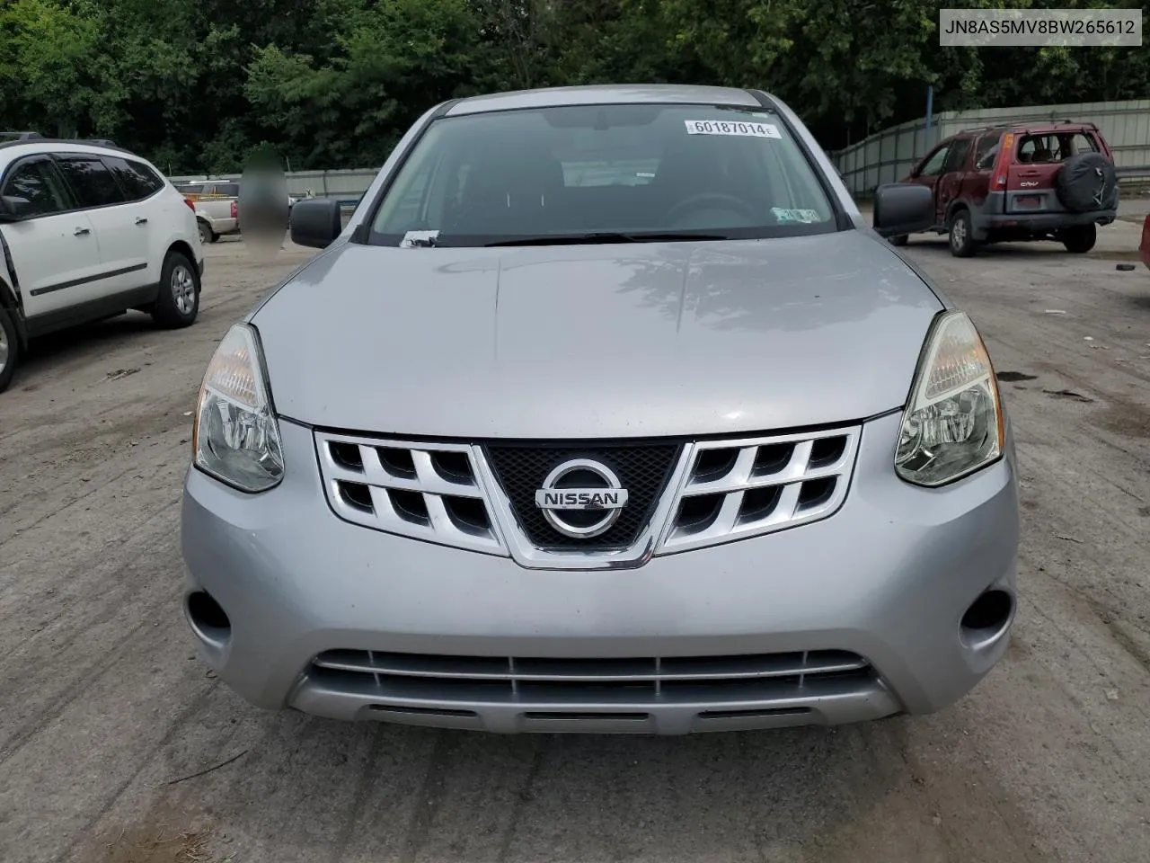 2011 Nissan Rogue S VIN: JN8AS5MV8BW265612 Lot: 60187014