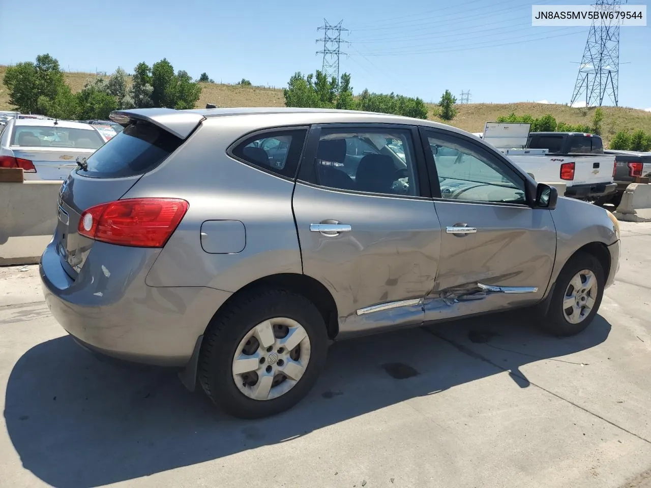 2011 Nissan Rogue S VIN: JN8AS5MV5BW679544 Lot: 62014134