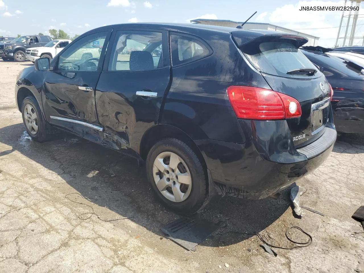 2011 Nissan Rogue S VIN: JN8AS5MV6BW282960 Lot: 62053714