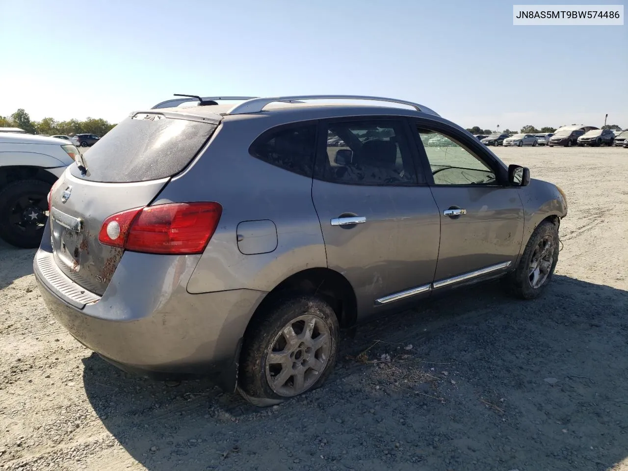 2011 Nissan Rogue S VIN: JN8AS5MT9BW574486 Lot: 64093764