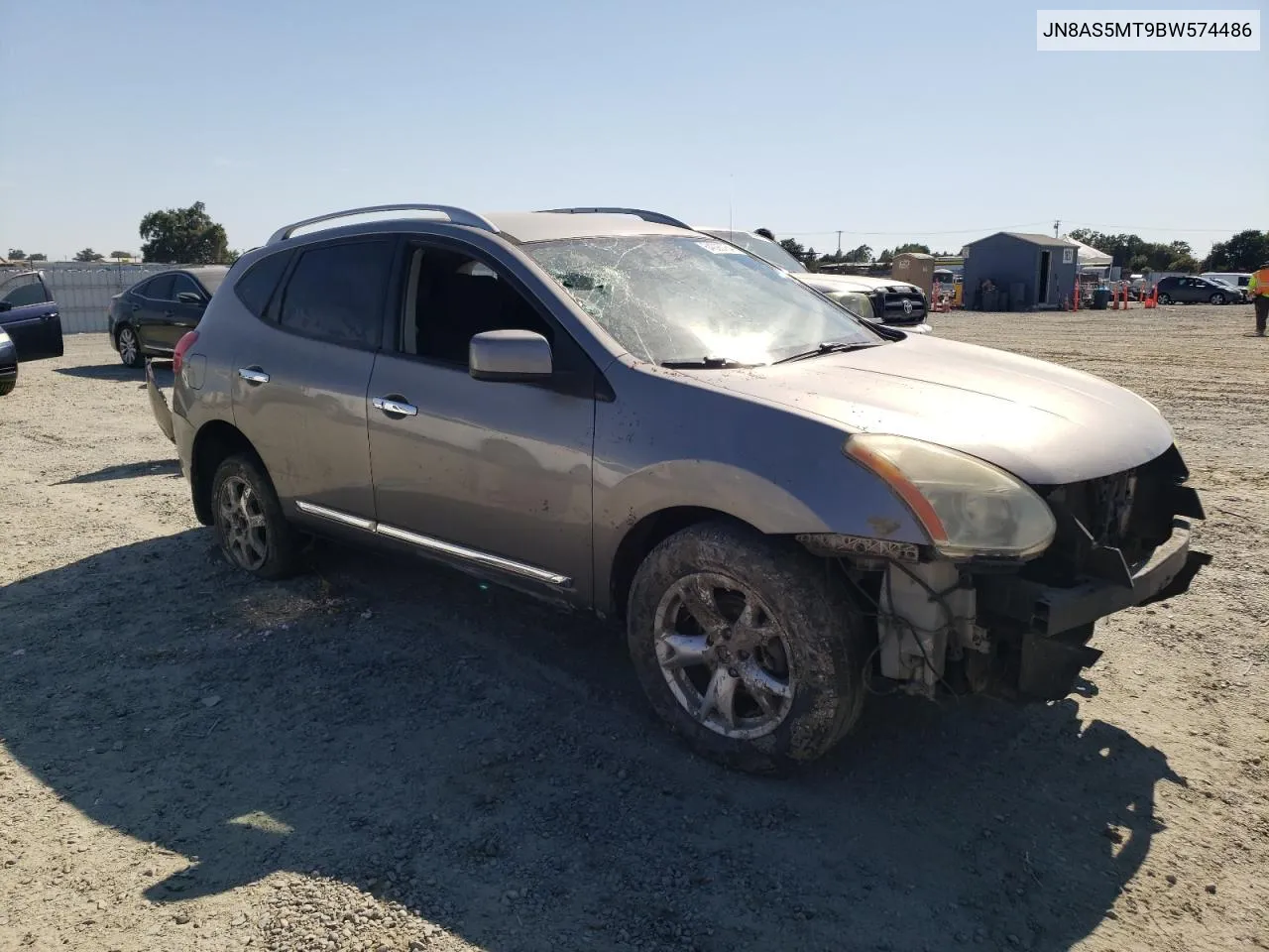 2011 Nissan Rogue S VIN: JN8AS5MT9BW574486 Lot: 64093764