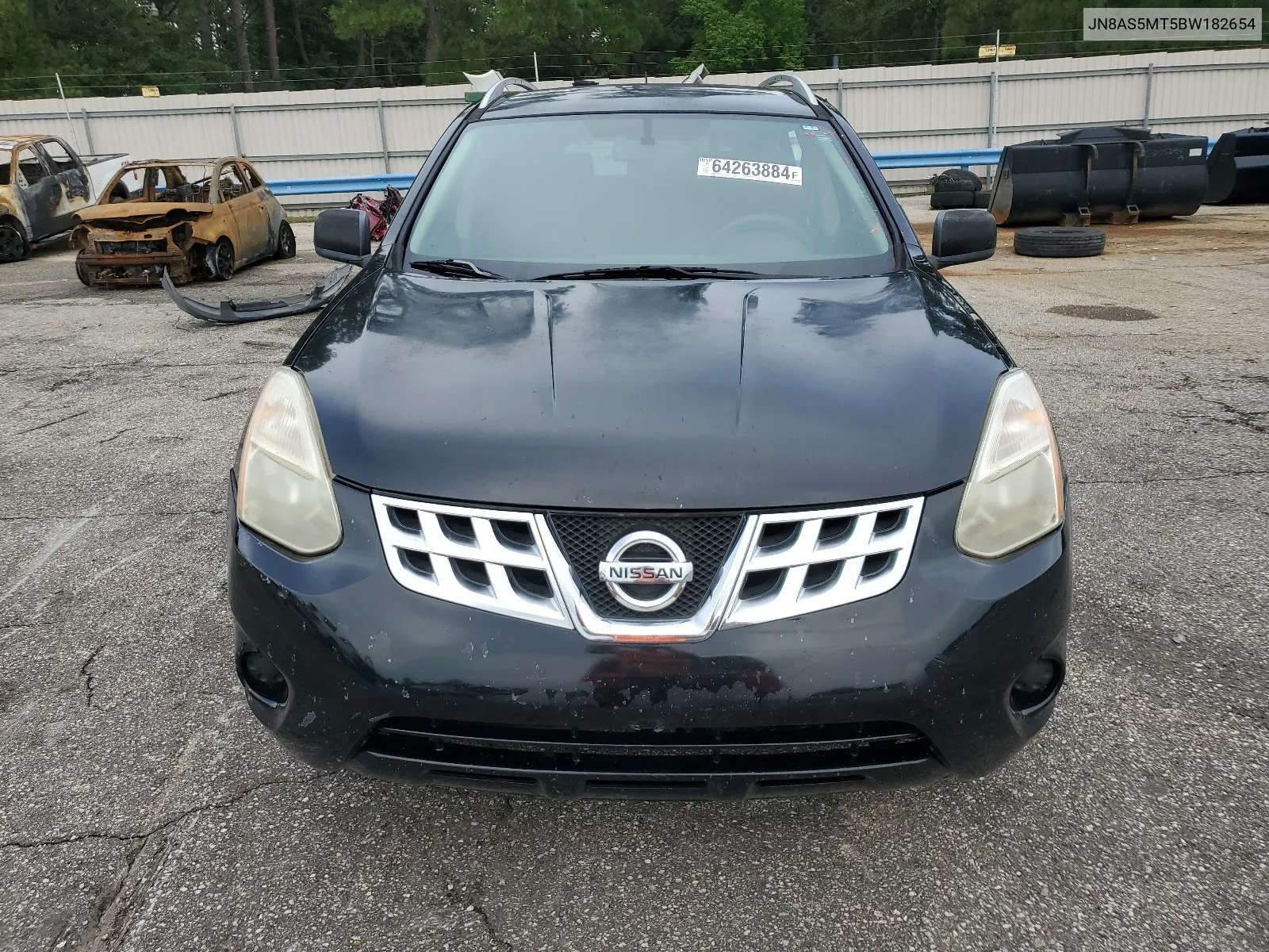 2011 Nissan Rogue S VIN: JN8AS5MT5BW182654 Lot: 64263884