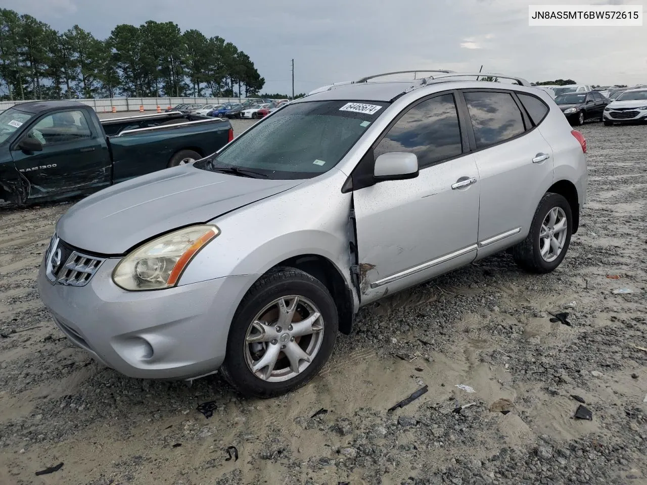 2011 Nissan Rogue S VIN: JN8AS5MT6BW572615 Lot: 64465674