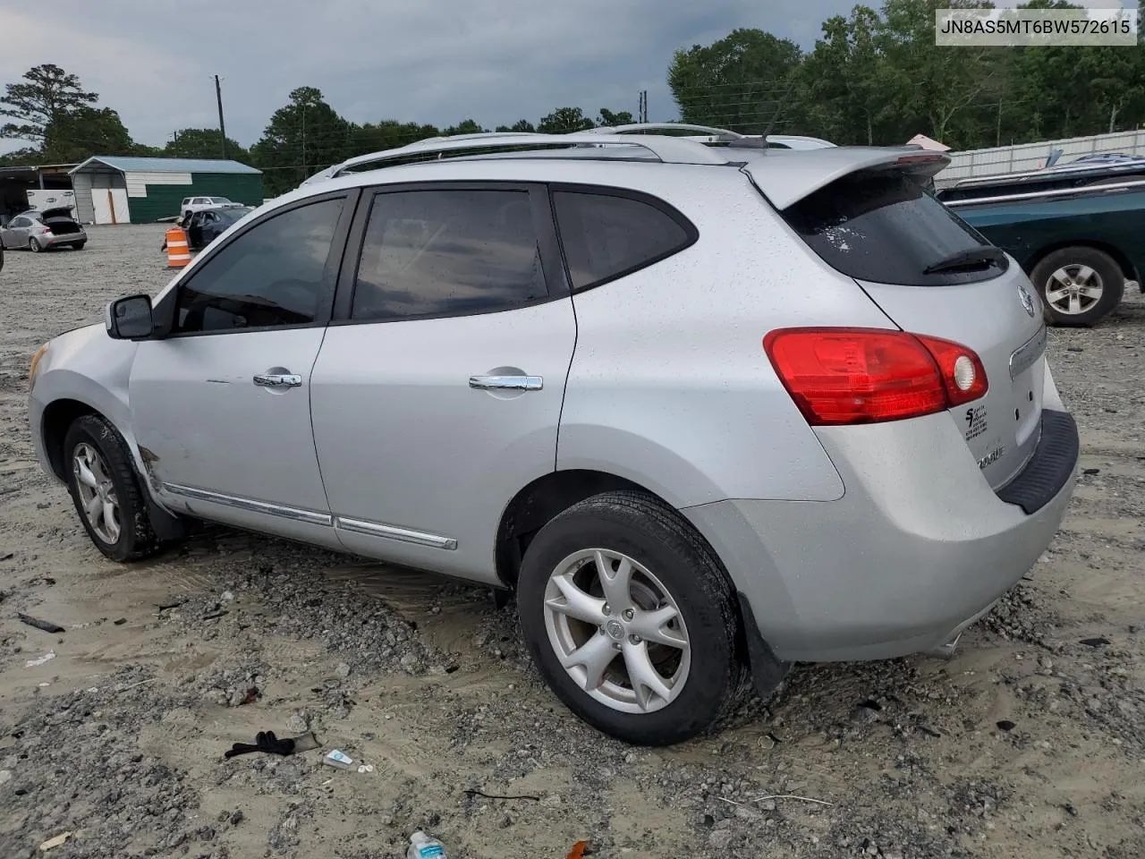 2011 Nissan Rogue S VIN: JN8AS5MT6BW572615 Lot: 64465674