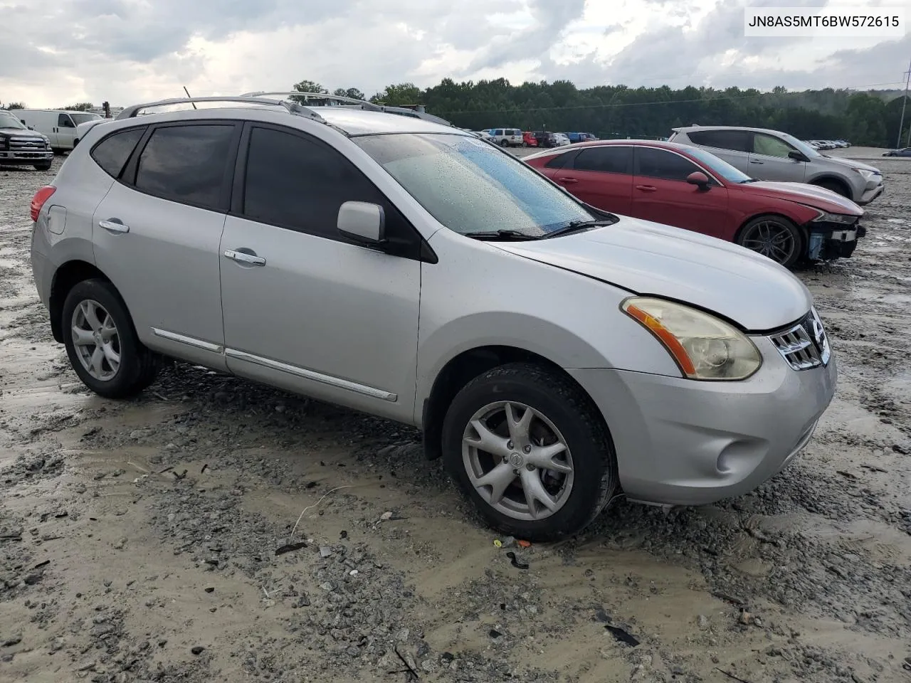 2011 Nissan Rogue S VIN: JN8AS5MT6BW572615 Lot: 64465674