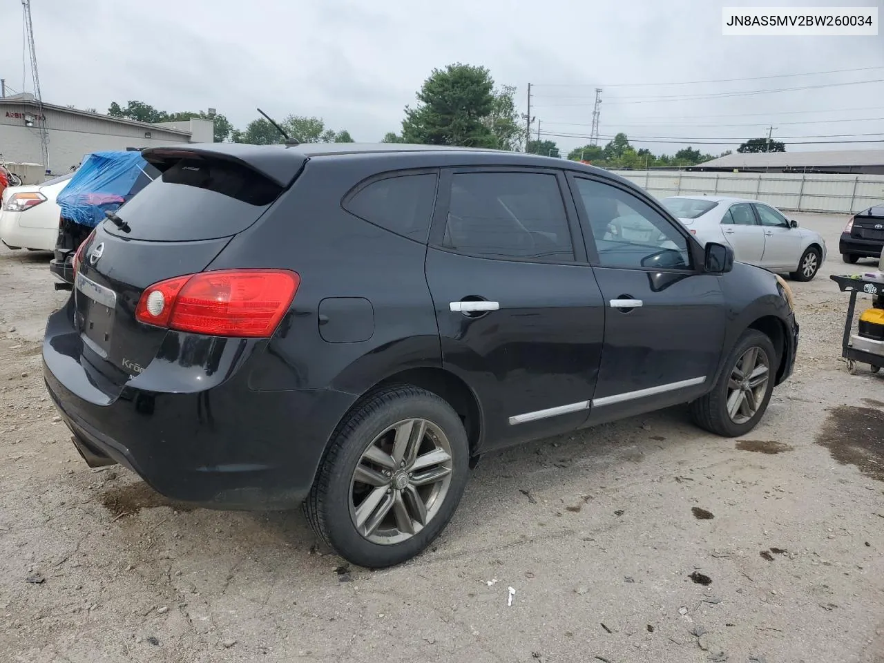 2011 Nissan Rogue S VIN: JN8AS5MV2BW260034 Lot: 64474204