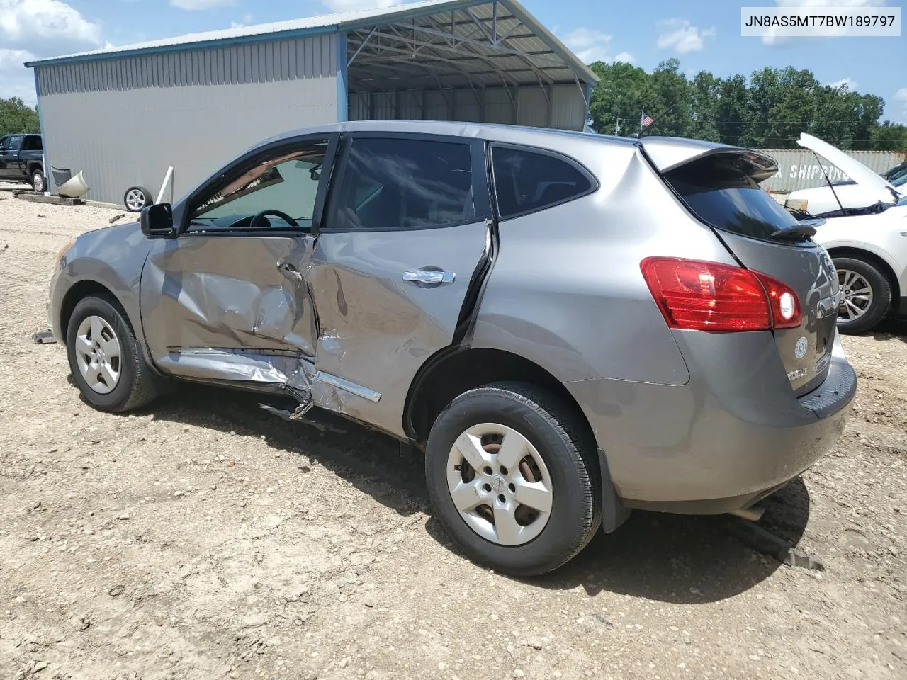 2011 Nissan Rogue S VIN: JN8AS5MT7BW189797 Lot: 64618714