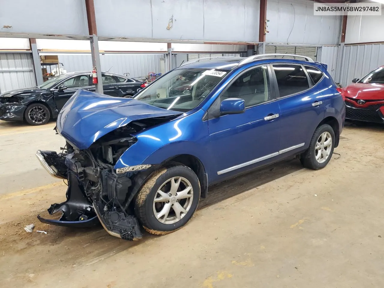 2011 Nissan Rogue S VIN: JN8AS5MV5BW297482 Lot: 64953854