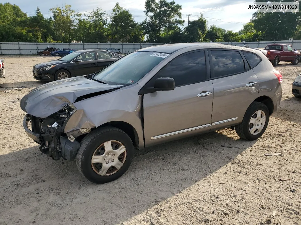 2011 Nissan Rogue S VIN: JN8AS5MV4BW314823 Lot: 66849404