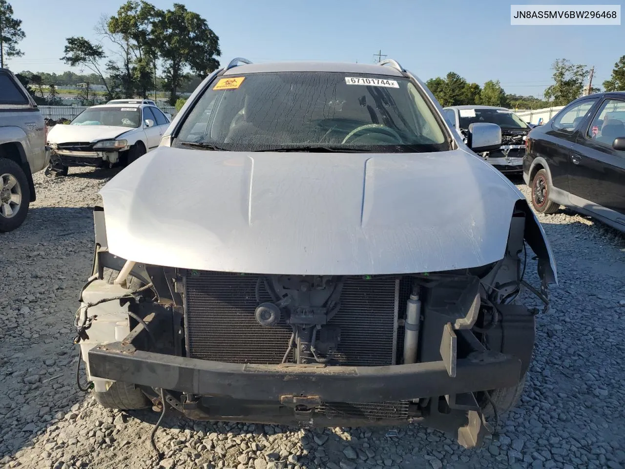 2011 Nissan Rogue S VIN: JN8AS5MV6BW296468 Lot: 67101744