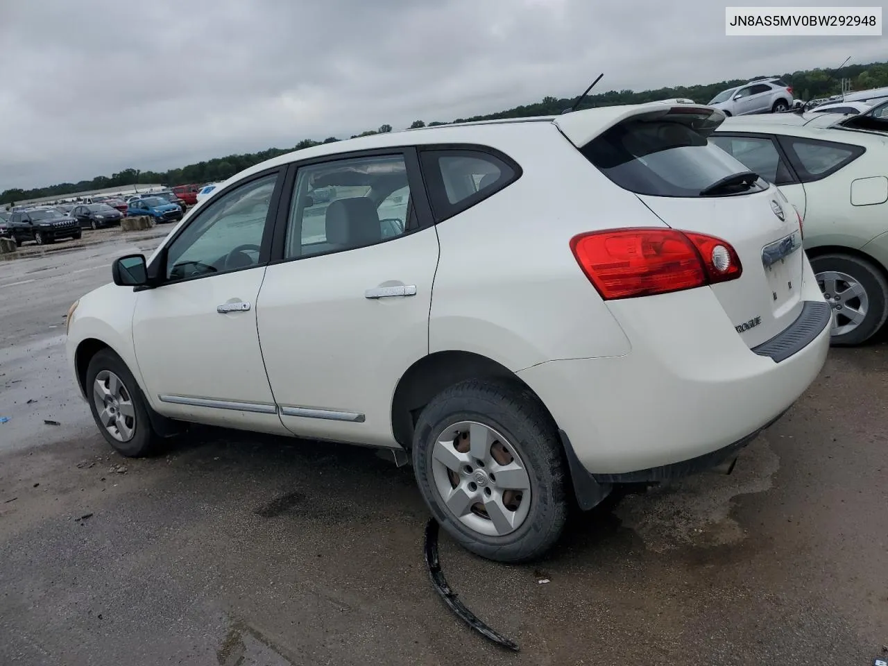 2011 Nissan Rogue S VIN: JN8AS5MV0BW292948 Lot: 67118354