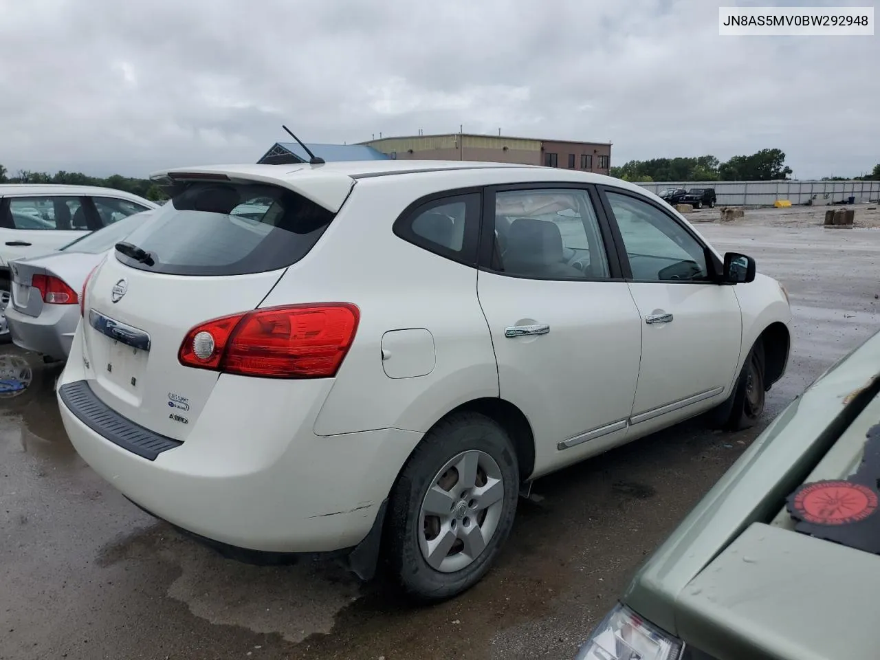 2011 Nissan Rogue S VIN: JN8AS5MV0BW292948 Lot: 67118354