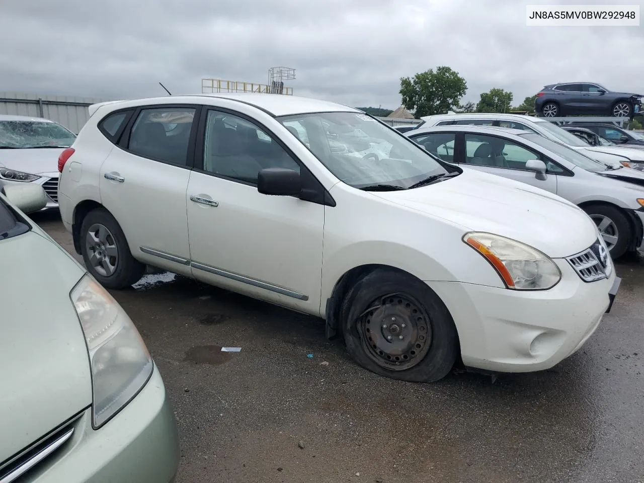 2011 Nissan Rogue S VIN: JN8AS5MV0BW292948 Lot: 67118354