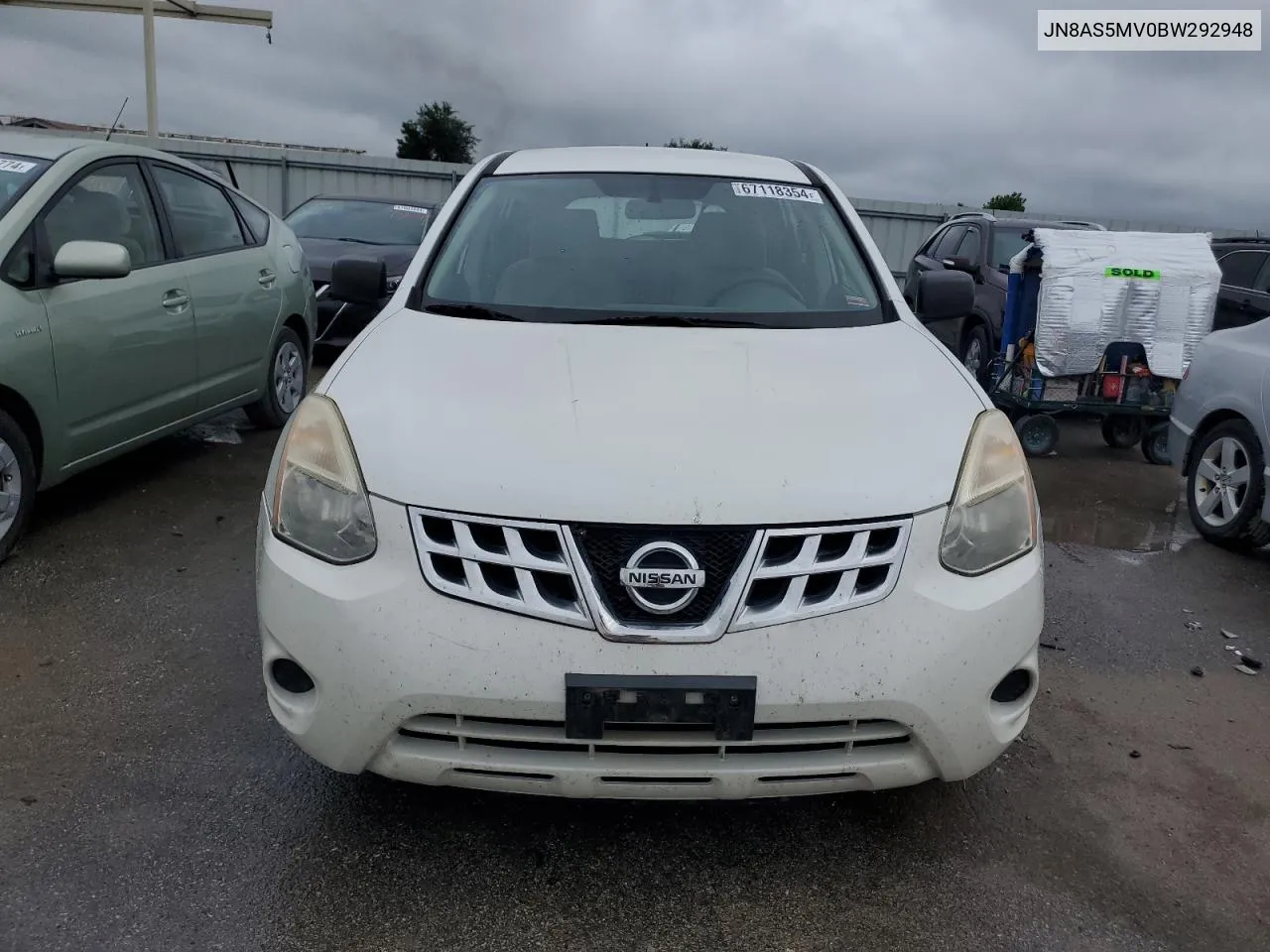 2011 Nissan Rogue S VIN: JN8AS5MV0BW292948 Lot: 67118354