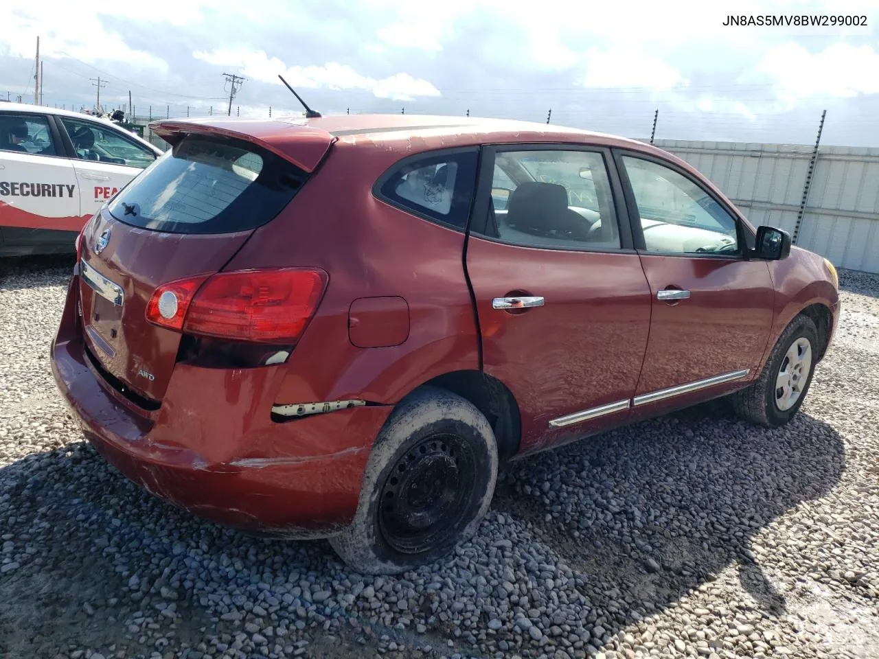 2011 Nissan Rogue S VIN: JN8AS5MV8BW299002 Lot: 68130953