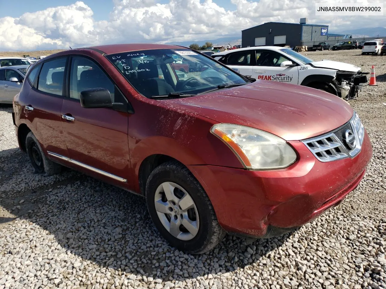 2011 Nissan Rogue S VIN: JN8AS5MV8BW299002 Lot: 68130953