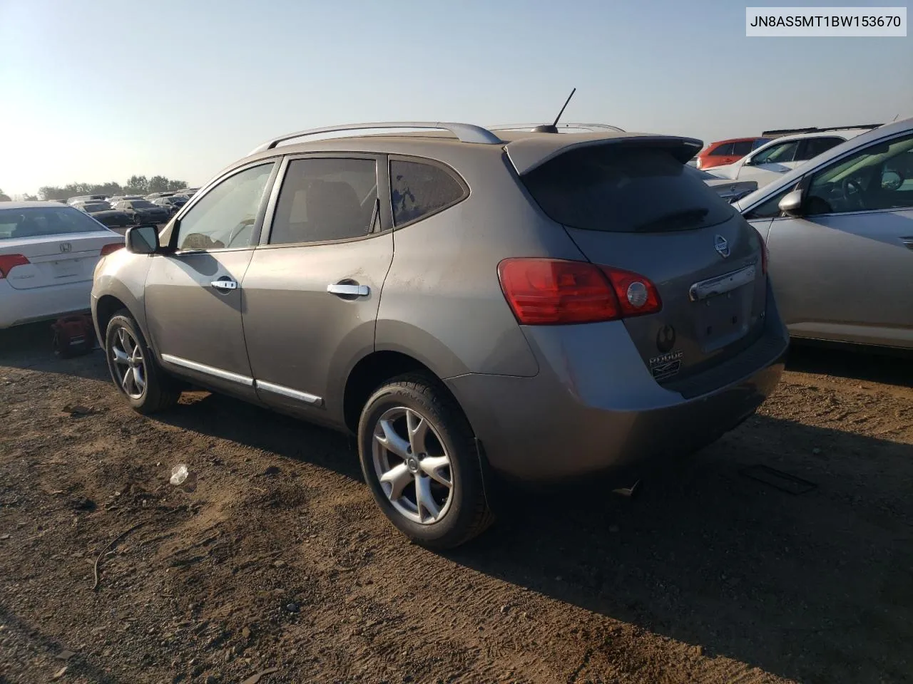 2011 Nissan Rogue S VIN: JN8AS5MT1BW153670 Lot: 68669314