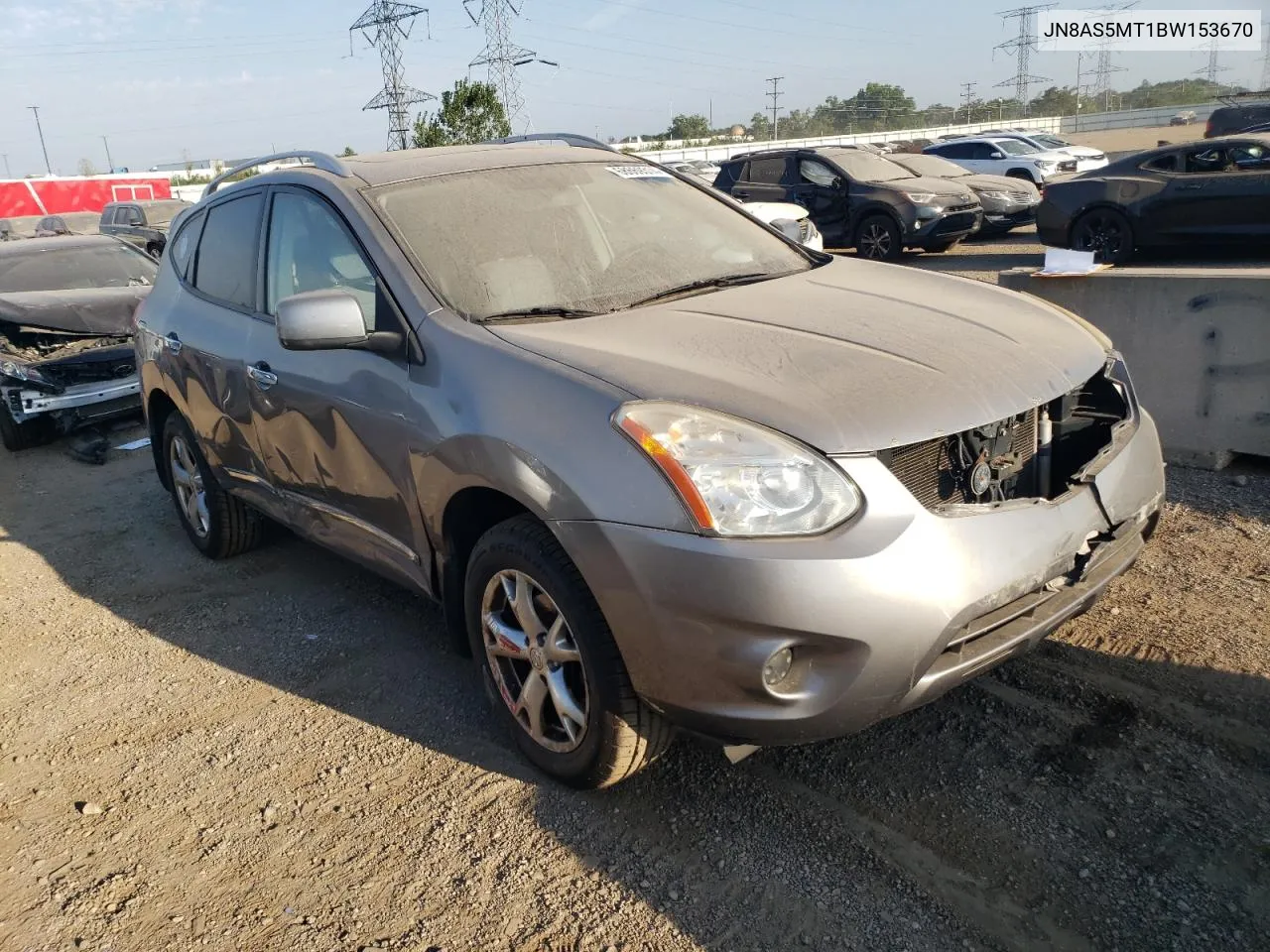 2011 Nissan Rogue S VIN: JN8AS5MT1BW153670 Lot: 68669314