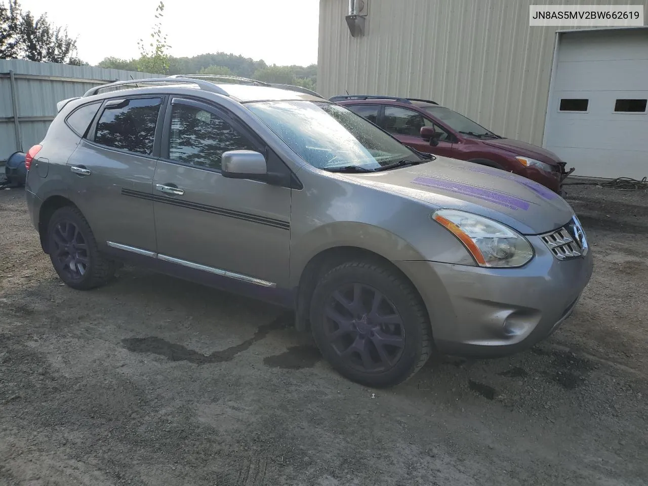 2011 Nissan Rogue S VIN: JN8AS5MV2BW662619 Lot: 68670514