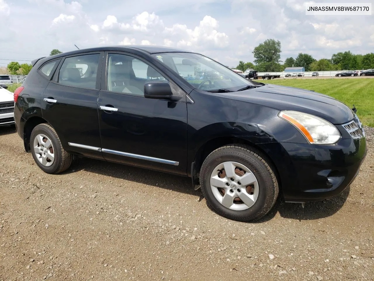 2011 Nissan Rogue S VIN: JN8AS5MV8BW687170 Lot: 68827294