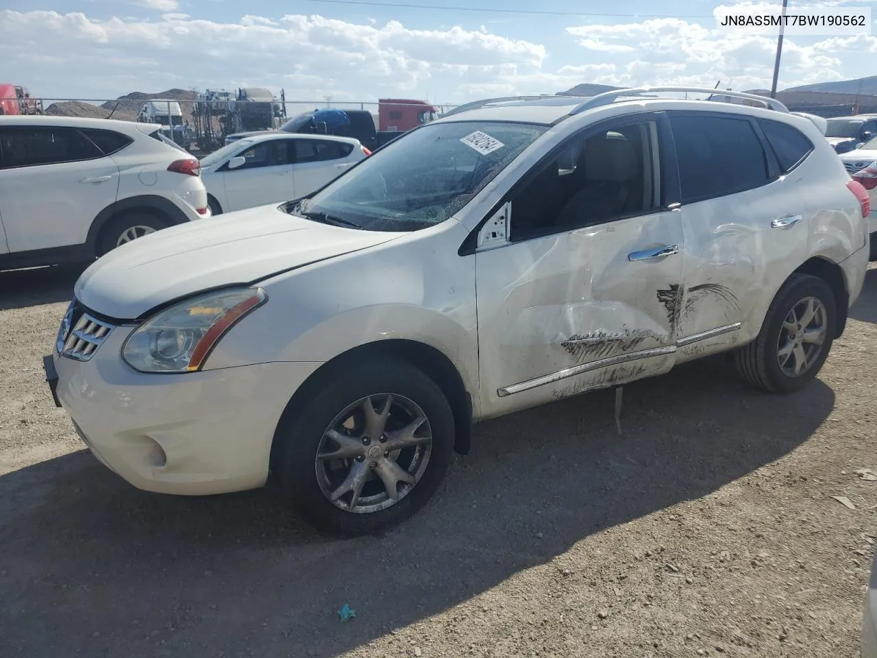 2011 Nissan Rogue S VIN: JN8AS5MT7BW190562 Lot: 69242164