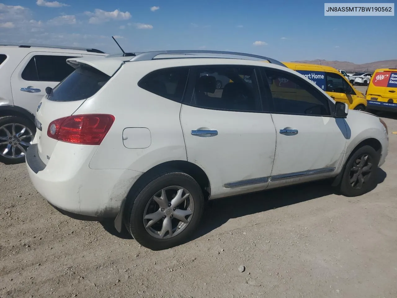 JN8AS5MT7BW190562 2011 Nissan Rogue S