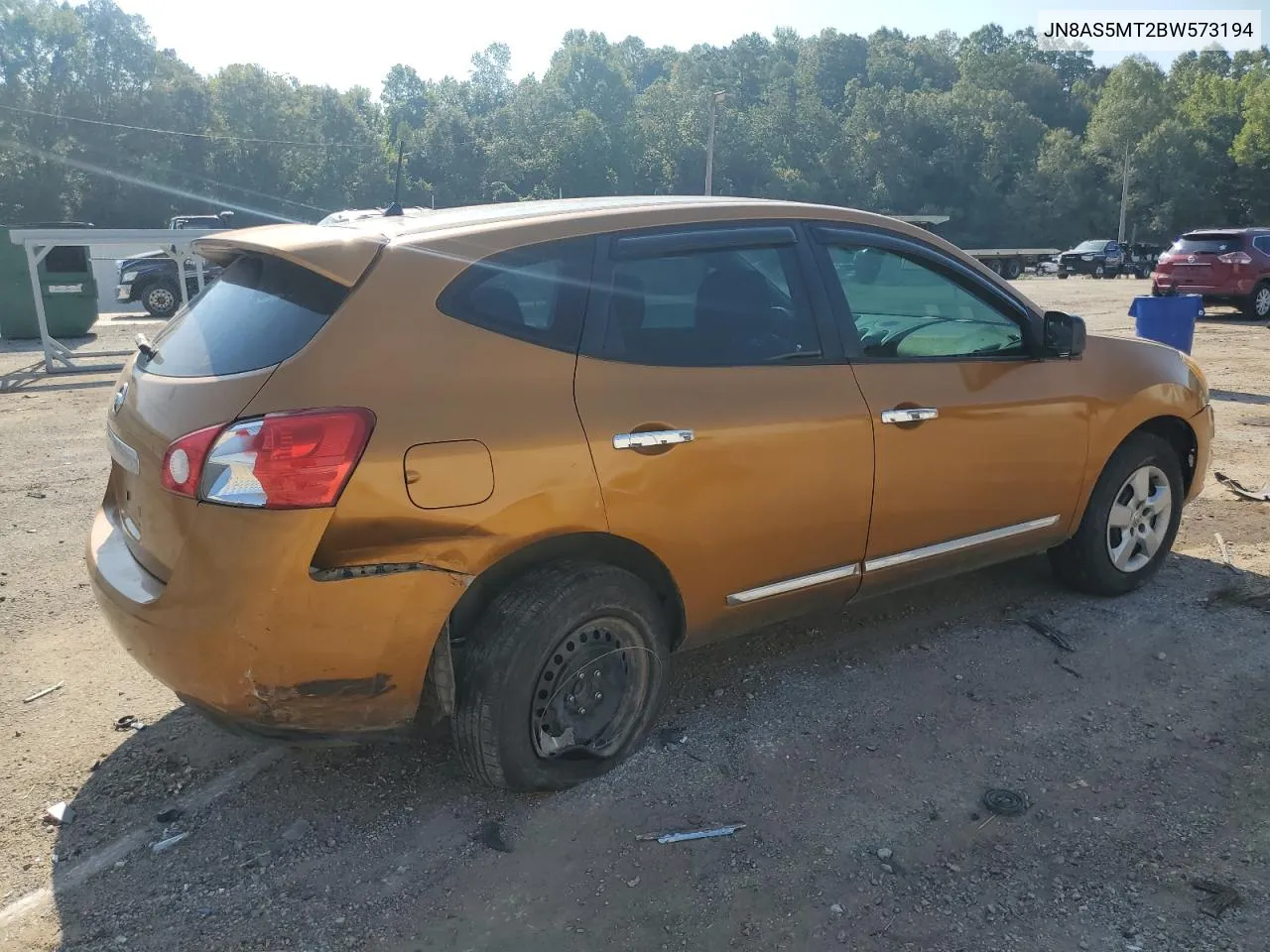 2011 Nissan Rogue S VIN: JN8AS5MT2BW573194 Lot: 69436204