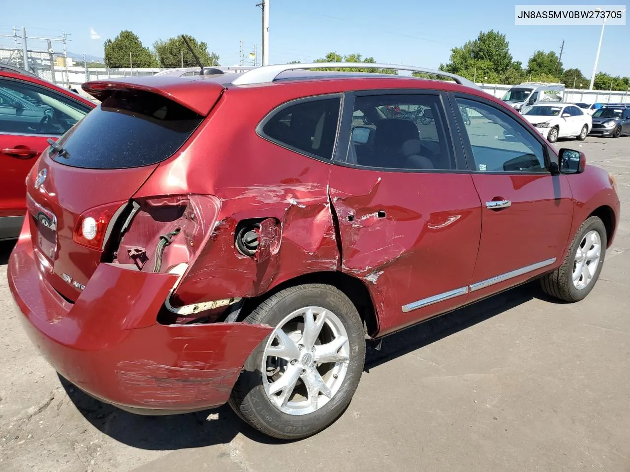 2011 Nissan Rogue S VIN: JN8AS5MV0BW273705 Lot: 69783984