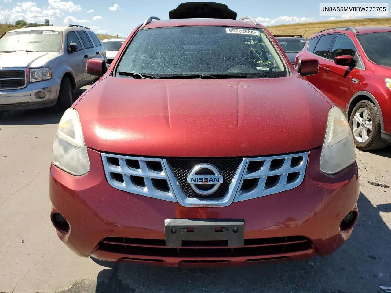 JN8AS5MV0BW273705 2011 Nissan Rogue S