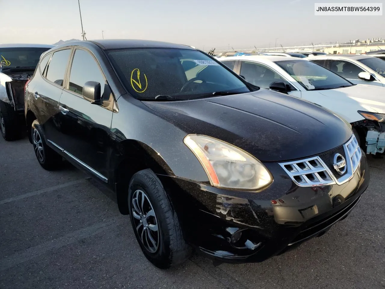 2011 Nissan Rogue S VIN: JN8AS5MT8BW564399 Lot: 69810914