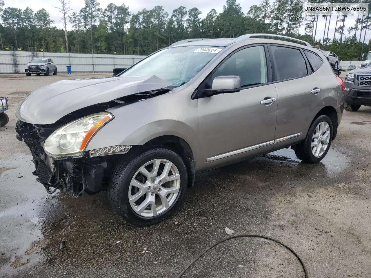 2011 Nissan Rogue S VIN: JN8AS5MT2BW576595 Lot: 70005254